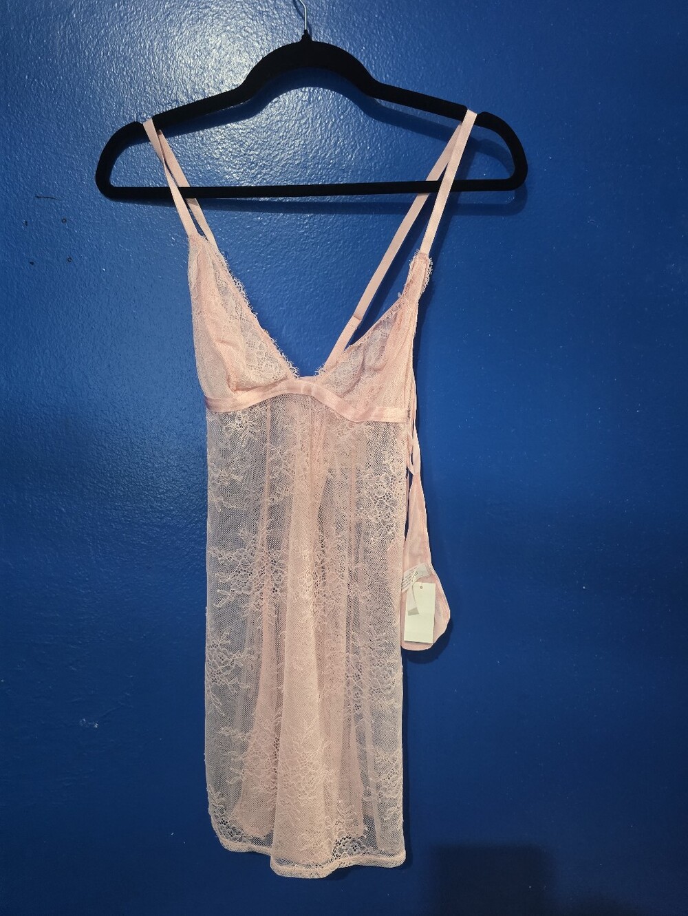 NWT Auden Pink Floral Sgeer Lingerie Set Size L